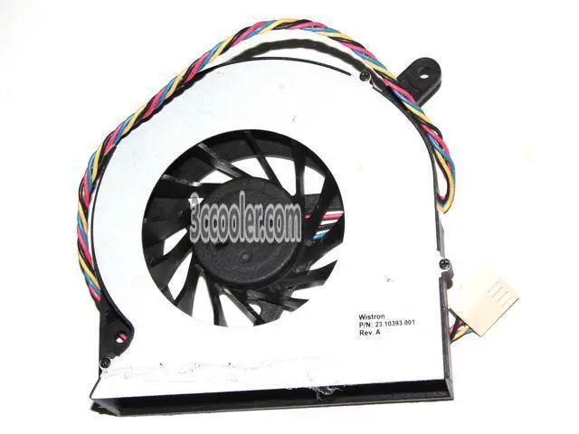 Alt view image 2 of 2 - AVC BASA0819R5U P009 5V 0.6A 4 Wires 4 Pins notebook fan vga cooler for Wistron P/N:23.10393.001 Rev.A