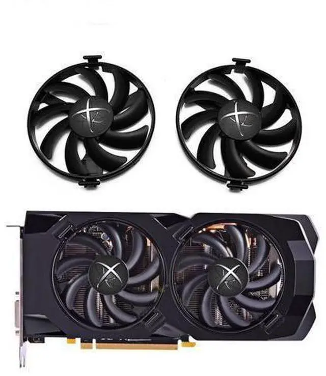 Main image of For XFX AMD Radeon R7 370 RX 470 480 570 580 RX460 RX 460 fan 95mm FDC10H12S9-C Black