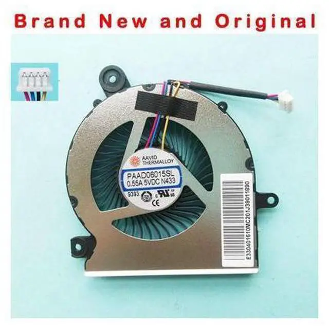 Main image of NEW ORIGINAL COOLING FAN COOLER FOR AAVID THERMALLOY PAAD06015SL 0.55A 5VDC N433 4PIN E33401610MC