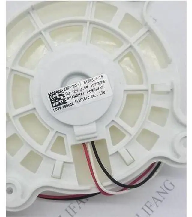 Alt view image 3 of 3 - New Original ZWF-30-3 DC12V 2.5W 1870RPM for efrigerator cooling fan