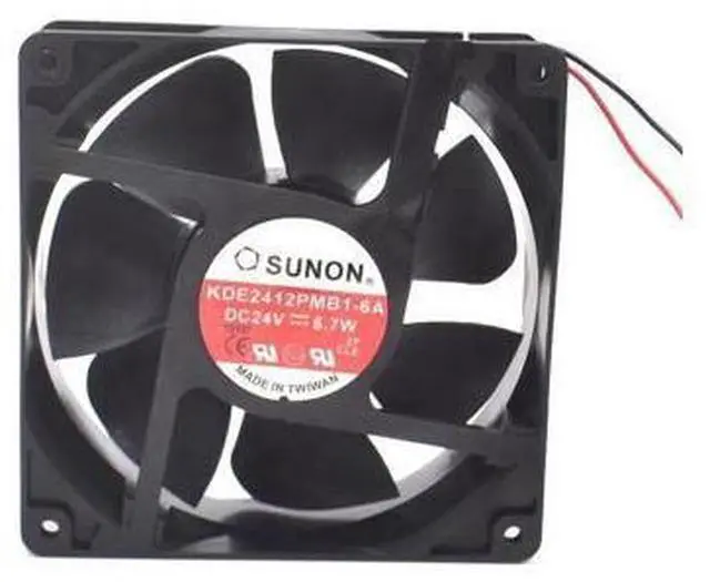 Main image of SUNON KDE2412PMB1-6A 12038 DC 24V 6.7W 120X120X38MM 12cm server cooling fan