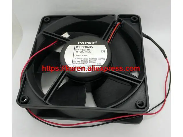 Alt view image 4 of 5 - EBM PAPST MULTIFAN 4354 24V 4W 120*120*38MM converter axial flow cooling fan