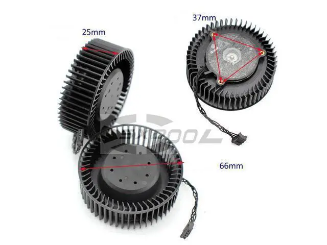 Alt view image 2 of 6 - Original FD6525H12D BFB0712HF For Sapphire public version RX580 RX570 RX480 RX470 platinum diameter 6.6CM turbo graphics fan