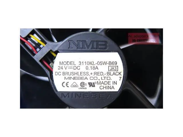 Alt view image 6 of 6 - NMB-MAT 8025 24V 0.18A 3110KL-05W-B69 Power Inverter 8cm fan 3 lines