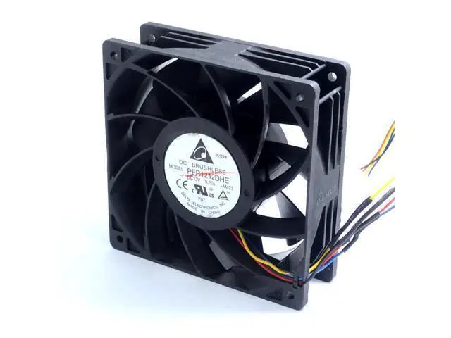 Alt view image 2 of 6 - New PFR1212DHE 12V 12038 5.2A super car booster ball fan violence 120*120*38mm