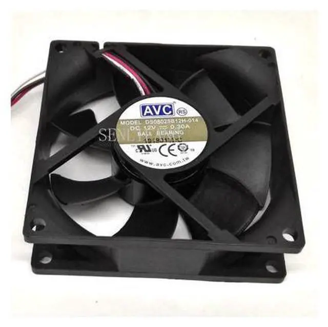 Main image of for AVC DS08025B12H-014 DC 12V 0.30A 80x80x25mm Server Square Fan