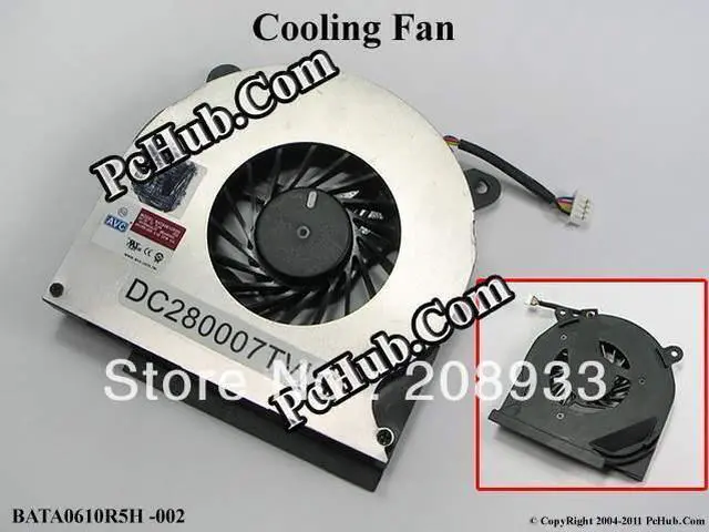 Main image of For AVC bata0610r5h 002 5V 0.3A notebook fan 04H1RR+cooling fan