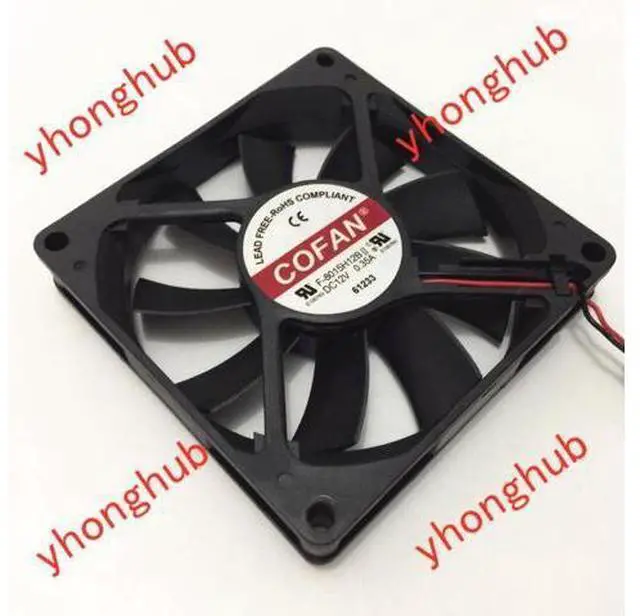 Main image of COFAN F-8015H12B Server Cooling Fan DC 12V 0.35A 80x80x15mm 2-wire