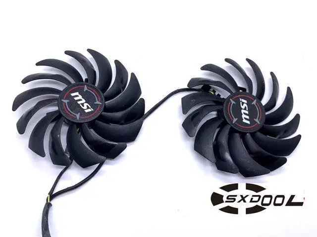 Alt view image 4 of 4 - For MSI GeForce RTX 2070 GAMING Z 8G graphics card fan PLD10010B12HH 2-in-1 fan