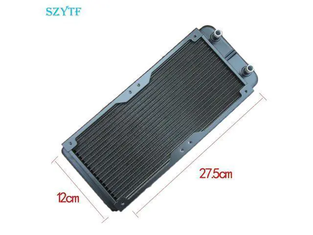 Alt view image 2 of 2 - 240mm 18/10 Tube Straight G1/4 Thread Water Cooling Radiator Heat Exchanger Computer PC Water Cooler System CPU Heat Sink