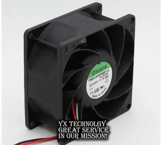 Alt view image 2 of 6 - SUNON 80*80*38mm 3-wire PMD2408PMB1-A (2).GN 8CM 8038 24V 9.6W wire