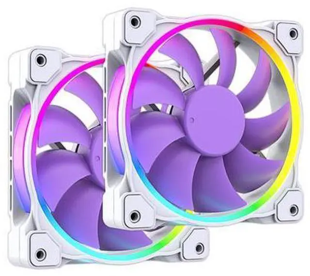 Main image of ID-COOLING ZF-12025-PURPLE Case Fan 120mm 5V 3 PIN Addressable RGB Cooling Fan MB Sync, 4 PIN PWM Speed Control Fans for Radiator/CPU Cooler/Computer Case Purple 1pc