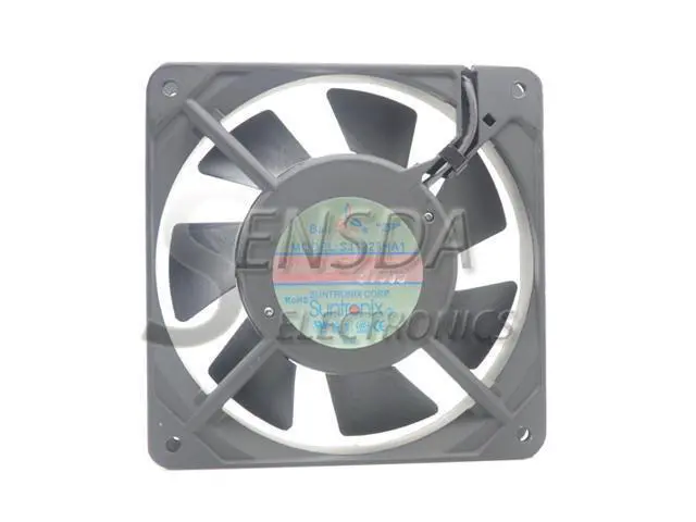 Alt view image 2 of 7 - 12cm case cooler cooling fan Suntronix SJ1225HA1 12025 1225 120*120*25 120mm 110V 120V 50/60HZ 0.18A Axial fan