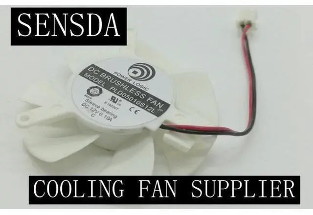 Main image of Graphics Diameter 45mm PLD05010S12L 0.1A 2pin Vedio Card VGA Cooler Fan nVIDIA Gece GT220 GTS210 210-TC512D3 Cooling FAN