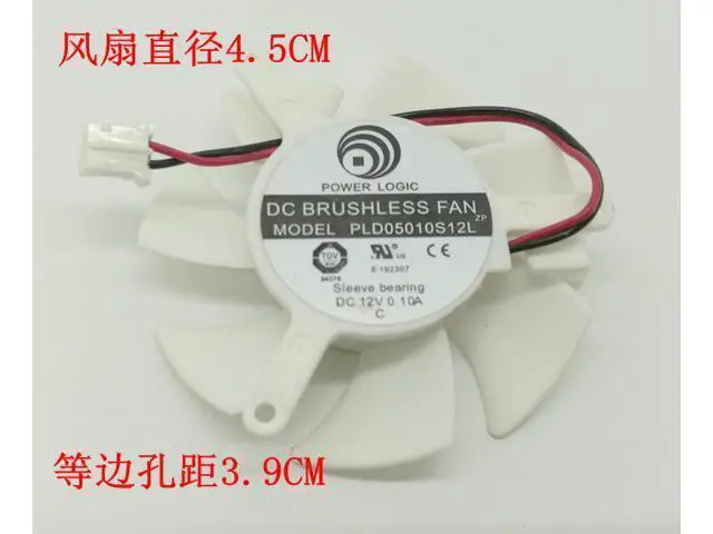 Alt view image 3 of 3 - Graphics Diameter 45mm PLD05010S12L 0.1A 2pin Vedio Card VGA Cooler Fan nVIDIA Gece GT220 GTS210 210-TC512D3 Cooling FAN