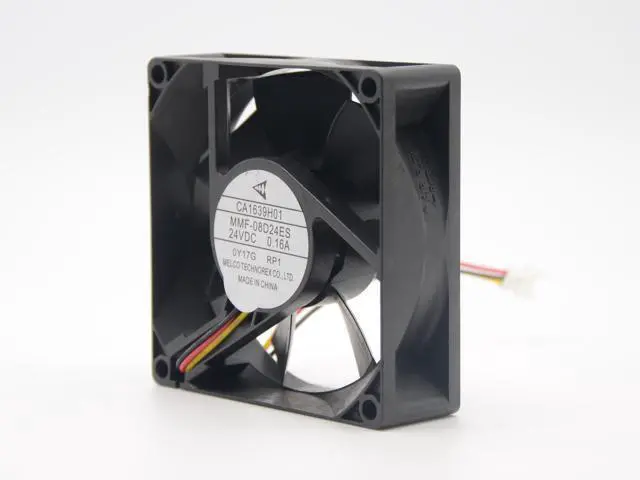 Alt view image 3 of 5 - melco MMF-08D24ES RP1 for Mitsubishi A740 inverter fan CA1639H01 8025 80mm 8cm 24V 0.16A cooling fan cooler