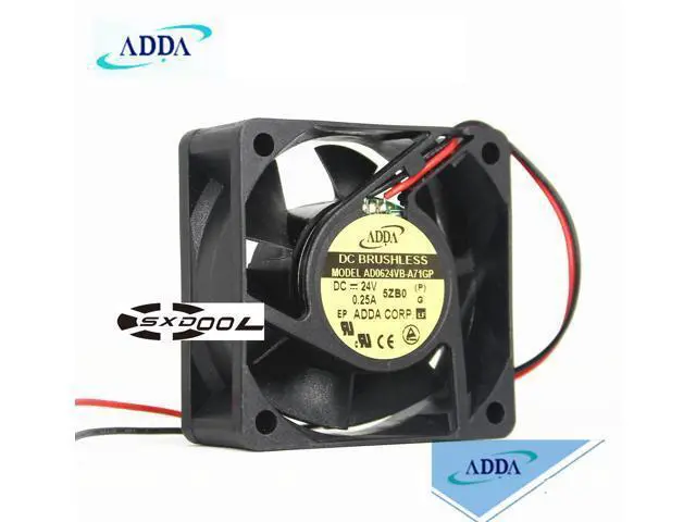 Alt view image 3 of 3 - ADDA AD0624VB-A71GP 60mm 6025 24V 0.25A DC cooling fan inverter fan 2-wire