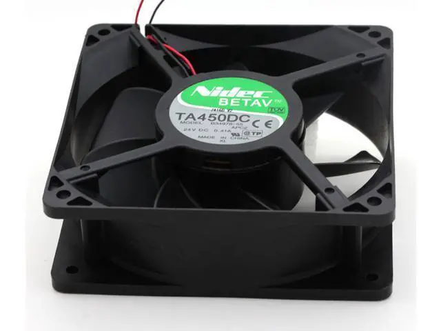 Alt view image 3 of 7 - NIDEC TA450DC B34978-55 12038 12cm 120mm 24V 0.41A Server Inverter axial fan 1901 case cooler cpu fan 120*38mm