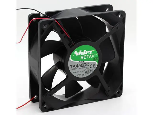 Alt view image 2 of 7 - NIDEC TA450DC B34978-55 12038 12cm 120mm 24V 0.41A Server Inverter axial fan 1901 case cooler cpu fan 120*38mm