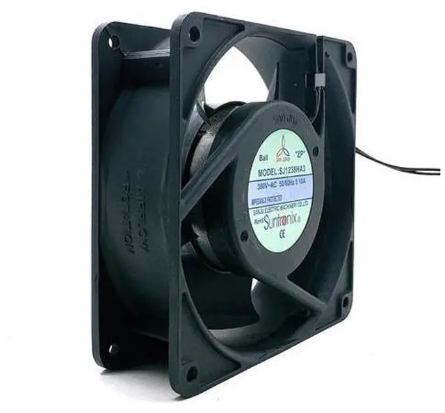 Main image of 380V 120mm 12cm Case Fan 12038 380VAC SJ1238HA3 Industrial Cabinet Distribution Box 12cm Axial Cooling Fan
