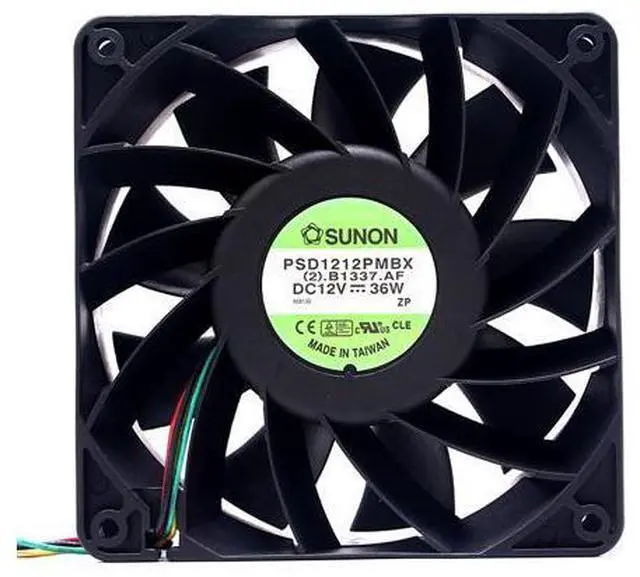 Main image of 6000RPM 120mm High Speed PWM Cooling Fan,for Sunon PSD1212PMBX 120X120X38mm 12V 36W 4 wire Axial Miner Mining Computer Fans
