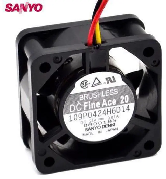 Main image of DC 24V 0.07A 109P0424H6D14 3 wire 40*40*20MM cooling fan