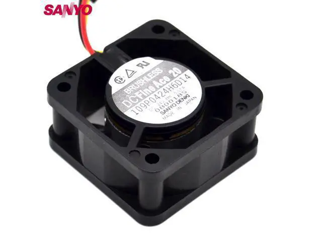 Alt view image 5 of 6 - DC 24V 0.07A 109P0424H6D14 3 wire 40*40*20MM cooling fan