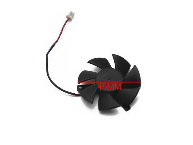 Alt view image 2 of 4 - Diameter 45mm 125010-SH2 ZP 2pin Vedio Card VGA Cooler Fan nVIDIA Gece GT220 GTS210 zotac gece 210-TC512D3 Cooling