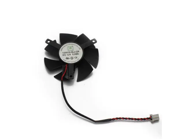 Alt view image 4 of 4 - Diameter 45mm 125010-SH2 ZP 2pin Vedio Card VGA Cooler Fan nVIDIA Gece GT220 GTS210 zotac gece 210-TC512D3 Cooling