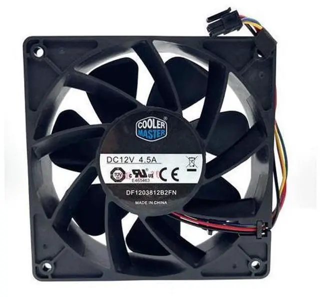 Main image of High Speed 120mm Cooling Fan 12cm,DF1203812B2FN DC 12V 4.50A 120X120X38mm Miner Cooler