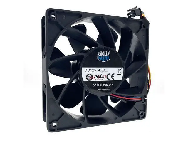 Alt view image 2 of 4 - High Speed 120mm Cooling Fan 12cm,DF1203812B2FN DC 12V 4.50A 120X120X38mm Miner Cooler