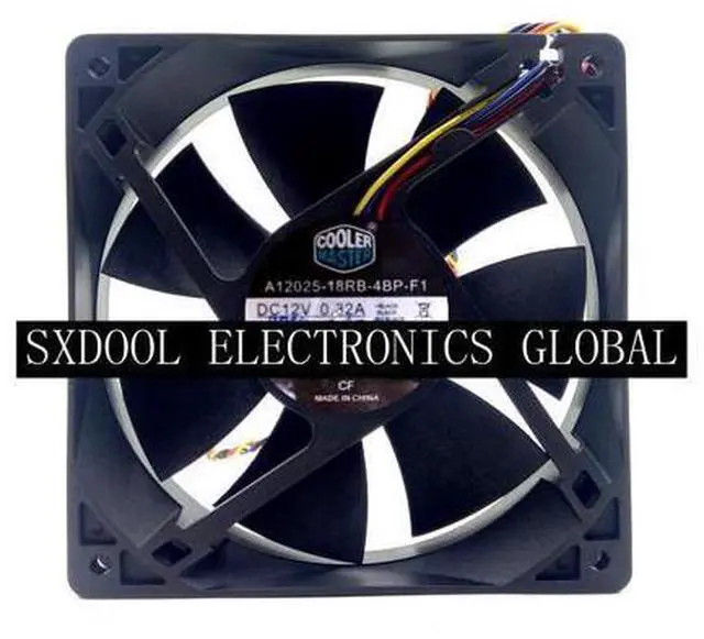 Main image of New A12025-18RB-4BP-F1 DC12V 0.32A 12CM 4-wire PWM fan DF1202512RFHN cooler master