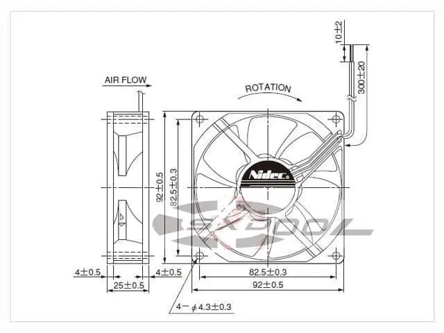 Alt view image 4 of 5 - NEW Nidec 9025 9CM 12V 0.2A D09A-12TU 03 Fuji inverter industrial computer cooling fan