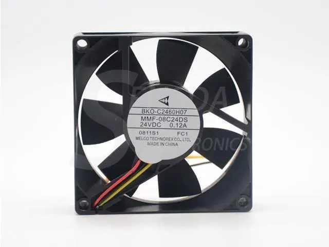 Alt view image 2 of 5 - BKO-C2460H07 Melco MMF-08C24DS-FC1 MMF-08C24DS FC1 8025 24V 0.12A 8cm For Mitsubishi cooling fan
