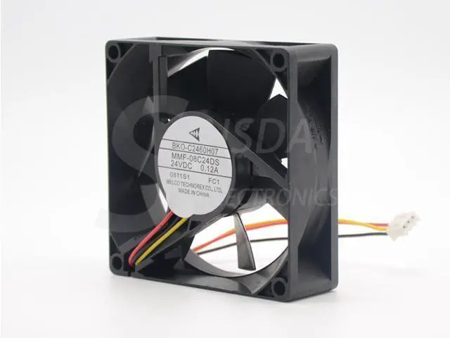 Alt view image 3 of 5 - BKO-C2460H07 Melco MMF-08C24DS-FC1 MMF-08C24DS FC1 8025 24V 0.12A 8cm For Mitsubishi cooling fan