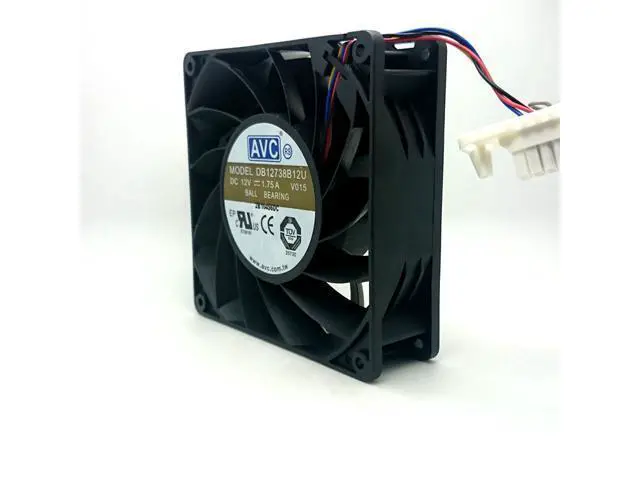 Alt view image 5 of 5 - Original AVC DB12738B12U 12738 127*127*38mm DC 12V 1.75A high air volume server miner cooling fan