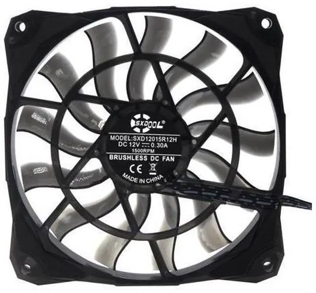 Main image of 12015 Slim 15mm Thickness, Best for Small Case 120mm PWM Controlled Fan With De-vibration Rubber 12cm SXD12015R12H 120*15mm SXDOOL