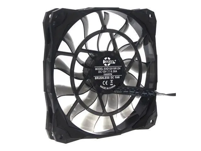 Alt view image 3 of 7 - 12015 Slim 15mm Thickness, Best for Small Case 120mm PWM Controlled Fan With De-vibration Rubber 12cm SXD12015R12H 120*15mm SXDOOL