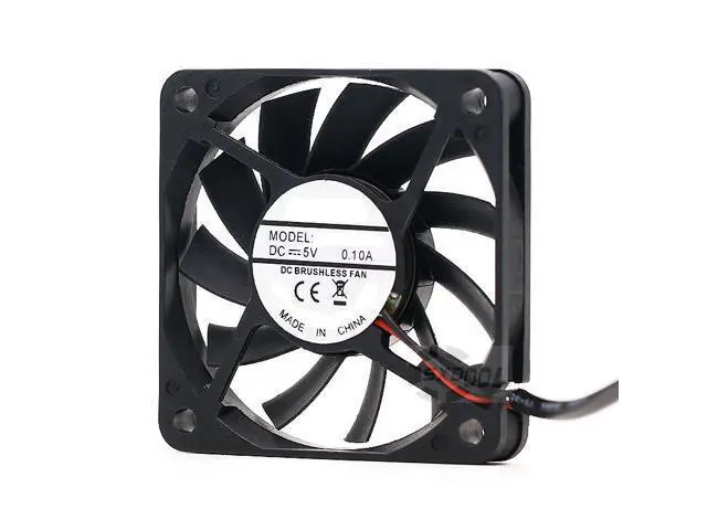 Alt view image 2 of 5 - 5V ultra-quiet 6CM ultra-thin USB interface, router, power cat, light cat, cooling fan 6010 0.10A 16CFM double ball Backpacking, camping tents to ventilate heat, carry a lightweight fan with you