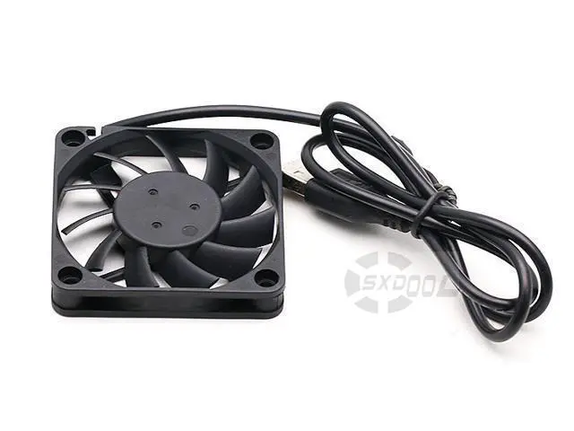 Alt view image 5 of 5 - 5V ultra-quiet 6CM ultra-thin USB interface, router, power cat, light cat, cooling fan 6010 0.10A 16CFM double ball Backpacking, camping tents to ventilate heat, carry a lightweight fan with you