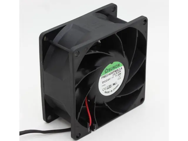 Alt view image 2 of 5 - 8CM original Sunon PMD2408PMB2-A DC 24v 7.2w cpu cooler heatsink axial Cooling Fans 8038 80x80x38mm 80mm case cooler
