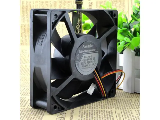 Alt view image 3 of 3 - Original panaflo FBA12G24H 12CM 12038 DC24V 0.3A inverter fan 120X38 mm 3-wire 3-pin