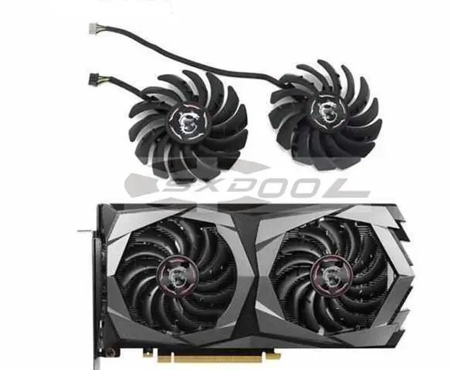 Main image of 87MM PLD09210S12HH DC12V 0.40A 4PIN For RTX2060 graphics fan MSI Geforce RTX 2060 Super GAMING X Graphics Card Fan