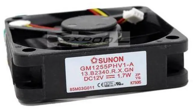Main image of New SUNON GM1255PHV1-A 12V 1.7W 5515 55mm x 15mm for BenQ Optoma Nut S1 Honghe H71W projector equipment cooling fan 3-wire 3-pin