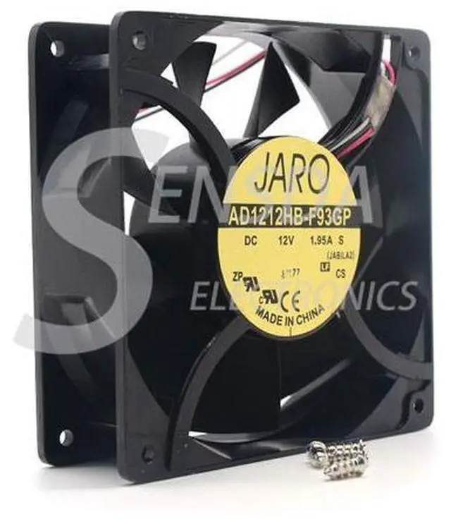 Main image of ADDA JARO AD1212HB-F93GP 12cm 38mm 12038 New original 200CFM PC Cooling fan 3pin Metal 4 Screws Ball Bg 330* 12V 1.95A 200CFM PC Cooler 3pin Metal 4 Screws Ball Bg