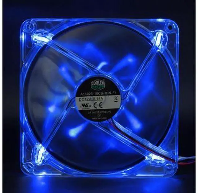 Main image of NEW R4-L4S-10AB-GP A14025-10CB-3BN-F1 Cooler Master 14CM 140mm blue LED computer case radiator fan 14025 12V New design of LED independent control switch DF1402512SEDN