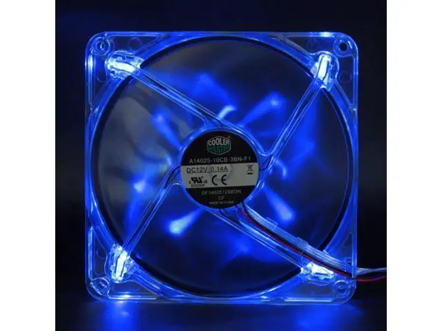 Alt view image 5 of 5 - NEW R4-L4S-10AB-GP A14025-10CB-3BN-F1 Cooler Master 14CM 140mm blue LED computer case radiator fan 14025 12V New design of LED independent control switch DF1402512SEDN