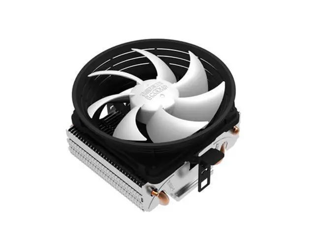 Alt view image 3 of 4 - V4 2 Heat pipe CPU Cooler Radiator 10cm quiet fan For AMD AM3 AM2 Intel LGA 775 1151 1150 1155 1156 CPU Cooling fan