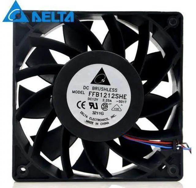 Main image of 1pcs FFB1212SHE 12038 120*120*38mm 12V 2.25A coolingfan