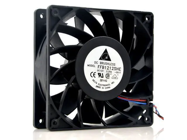 Alt view image 2 of 5 - 1pcs FFB1212SHE 12038 120*120*38mm 12V 2.25A coolingfan